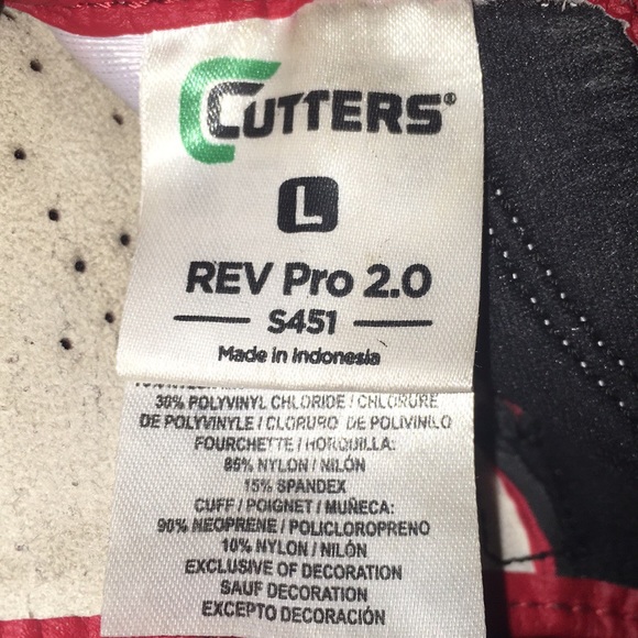 Cutters Rev Pro 2.0 Football Gloves - Picture 4 of 6